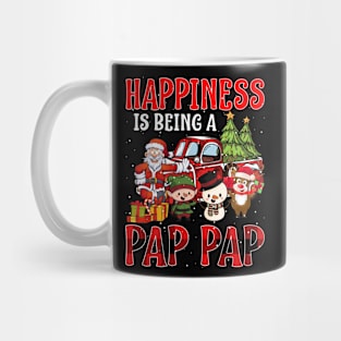 Happiness Is Being A Pap Pap Christmas Mug